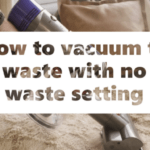 How to vacuum to waste with no waste setting