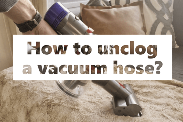 unclog a vacuum hose