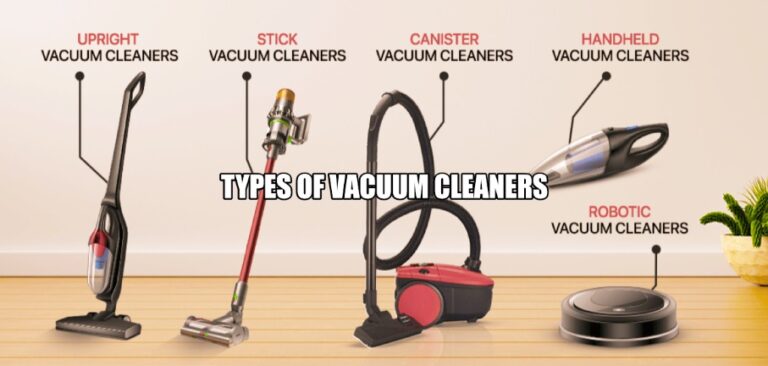 types of vacuum cleaners