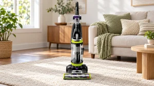 Bissell 2252 CleanView Swivel upright vacuum on a cream living-room rug